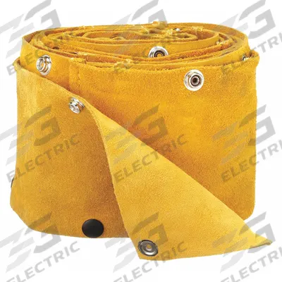 THERMAL DYNAMICS Plasma Torch Cable Cover: 25 ft L, Leather, Snaps - Plasma Torch Cable Covers