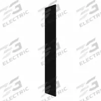 HADRIAN Pilaster: Solid Plastic HDPE, Plastic, Black, 80 1/2 in Ht, 14 in Wd, 1 in Thick (MPN X41014-211). Key specifications — Door Swing: Out Swing; Brand: HADRIAN; Color: Black; Finish/Texture: Plastic.