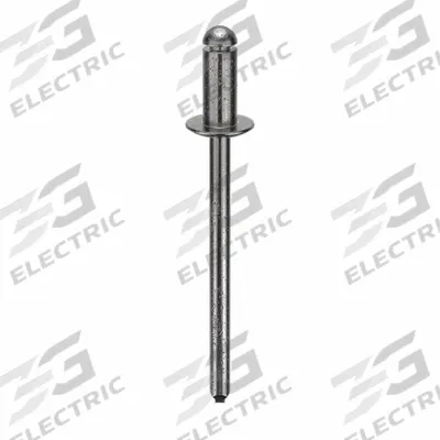 Grainger Blind Rivet,1 3/8 in L,1/8 in dia,PK500: Inch, 1 3/8 in Overall Lg, 9/32 in Body Lg - Domed-Head Blind Rivets