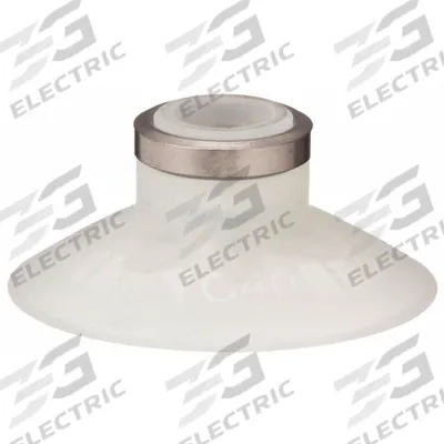 SMC Vacuum Pad: Flat with Ribs, w/o Adapter, 40 mm Pad Dia, Food Grade Silicone Rubber - Flat Type with Ribs Food-Safe Vacuum Pads