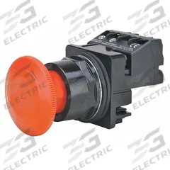 SIEMENS Mushroom Head Push Button: Non-Illuminated, Mushroom Head Profile, Non-Metallic, 30 mm (MPN 52PR8W2A). Key specifications — Brand: SIEMENS; Action: Maintained; Series: Class 52; Push Button Material Type: Non-Metallic.