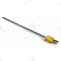 DAYTON Thermocouple Probe: -325°F to 2,280°F /-200°C to 1,250°C, Type K, Rounded Tip, 6 in Probe Lg (MPN 36GL13). Key specifications — attr1275752: 20 AWG; attr1275757: 6 in; attr1275763: ±1.1 % Below 293 °C, ±0.4 % Otherwise; attr1275765: 36GL13; attr1275769: DAYTON; attr1434700: Weld.