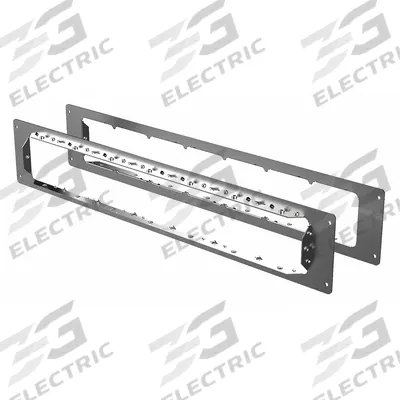 STI Mounting Plates: Rectangular, 6 in Overall Ht, 27 in Overall Lg, 2 in Overall Wd - Wall Mounting Brackets for Passthrough Devices