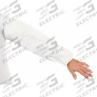 INTERNATIONAL ENVIROGUARD Protective Sleeves: ISO 5, 100 Federal 209E Clean Room Class, 200 PK (MPN CE8065CI). Key specifications — Color: White; Material: MicroGuard® CE; Seam Style: Serged; Brand: INTERNATIONAL ENVIROGUARD.