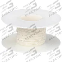 OK INDUSTRIES Spooled Wrapping Wire: 100 ft Overall Lg, 24 AWG Conductor Size, White (MPN R24W-0100). Key specifications — Manufacturer Part Number: R24W-0100; Brand: OK INDUSTRIES; Conductor Insulation Material: PVDF; Standards: UL 1422; Series: Kynar®; Wire Type (Not for Merchandising): Standard Wire Jacket.