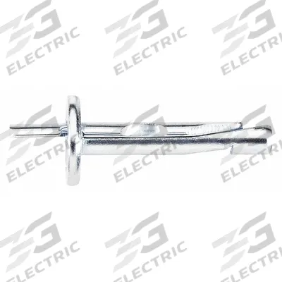 DEWALT Hammer Drive Pin Anchor: 1/4 in Dia, 1 3/8 in Overall Lg, Flat, Steel, Zinc Plated - Fixed Nail-Drive Anchors
