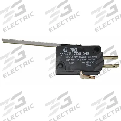 Honeywell Miniature Snap Action Switch: Lever Actuator, 1NO/1NC - Hinge Lever Snap-Action Switches