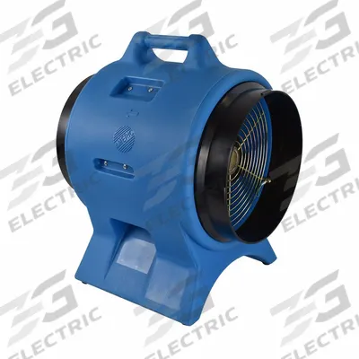 AMERIC Confined Space Blower: 12 in Duct, 2,063 cfm, 3/8 in Male Quick-Disconnect - Axial Blowers