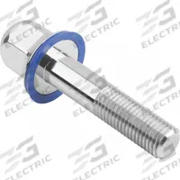 Hygienic Hex Head Bolt w/Washer: Stainless Steel, Partially Threaded, M6, 18 mm Min Thread Lg (MPN K1647.1106X60). Key specifications — Brand: KIPP; Washer Type: FDA-Approved Pre-Mounted Sealing.