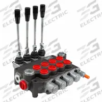 CHIEF Hydraulic Directional Control Valve: Four-Way / Three Positions, Tandem Center, 4 Spools (MPN 220902). Key specifications — attr1017968: CHIEF; attr1017969: Tandem Center; attr1018005: Spring Center To Neutral.
