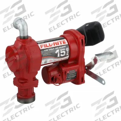 FILL-RITE Electric Drum Pump: 15 gpm Max. Flow Rate, 115 V AC, 1/6 hp HP, Pump Only - Bung-Mount AC-Powered Fuel Transfer Pumps