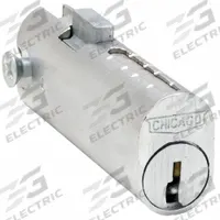 COMPX CHICAGO File Cabinet Locks: Keyed Different, 2 in Body Thick, 1/2 in Body Wd, 51/64 in Body Ht (MPN C5002LP-KD). Key specifications — attr1313785: Rectangular; attr1313805: COMPX CHICAGO.