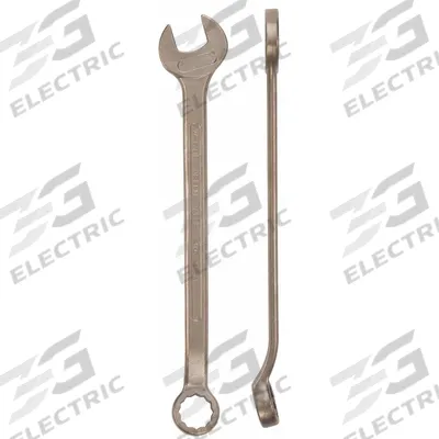 AMPCO Combination Wrench: Aluminum Bronze Nickel, Natural, 38 mm Head Size - Metric Nonsparking, 12-Point Combination Wrenches
