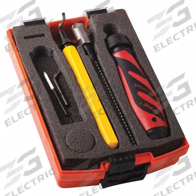 SHAVIV Deburring Tool Kit: E100/E111/E400/F12 Blade - Hand Deburring, Chamfering & Scraping Tool Kits
