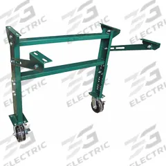 APPROVED VENDOR Conveyor Support Stand: For 13 in Between Frame Wd, 22 7/8 in Min. Ht, Steel (MPN 2WJK3). Key specifications — Stand Material: Steel; Color: Green; Brand: APPROVED VENDOR.