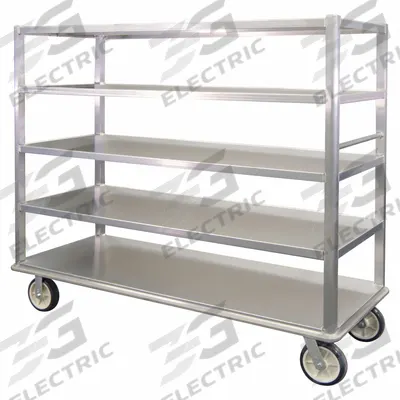 NEW AGE INDUSTRIAL Queen Marys for Bussing: 2,500 lb Max Load Capacity, 5 Shelves - Banquet Carts