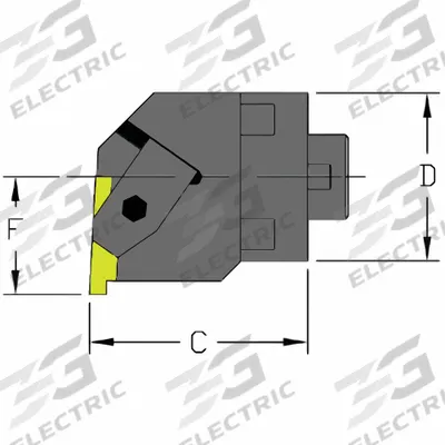ULTRA-DEX USA Grooving/Threading Cutting Unit Head: NG 3L Insert - Machining