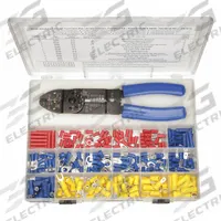 GRAINGER Wire Terminal Kit: 271 Pieces, 22 AWG – 10 AWG Wire Sizes, All-in-One Terminal Tool (MPN 24C972). Key specifications — Manufacturer Part Number: 24C972; Brand: GRAINGER; Includes: (15) 24C910; Tool Included: All-in-One Terminal Tool.
