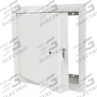 BABCOCK-DAVIS Access Door: 14 in Ht, 14 in Wd, Piano Hinge, Exposed Flange, Steel, Powder Coated (MPN BUTK1414). Key specifications — Brand: BABCOCK-DAVIS; Hinge Type: Piano; Metal Material Gauge: 16 ga (Frame); Mounting Location: Wall; Flange Type: Exposed; Material: Steel.