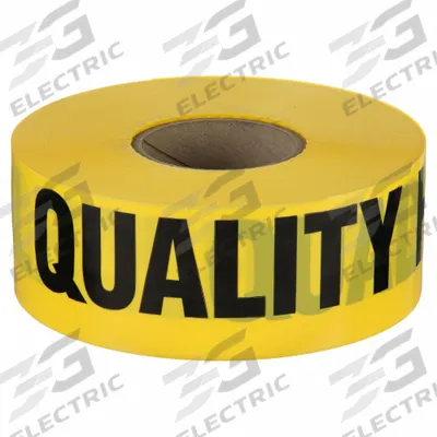 APPROVED VENDOR Barricade Tape: 1,000 ft Lg, 3 in Wd, Quality Hold Legend - Quality Inspection Messaging Barrier Tape