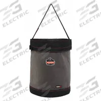 ERGODYNE Bucket Bag: 16 in W x 20 in H x 16 in L, Gray, Canvas, 0 Pockets, Buckle (MPN 5935T). Key specifications — attr1118525: ERGODYNE; attr1125037: Gray; attr1125041: Canvas; attr1203718: Yes.