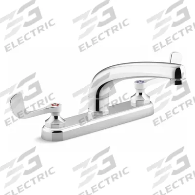 KOHLER Straight Kitchen Faucet: Triton Bowe, Brass, Widespread, Deck, 3 Mounting Holes - Centerset Kitchen Faucets