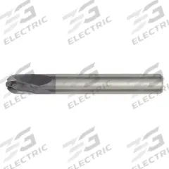 WIDIA HANITA Ball End Mill: Carbide, TiAlN Coated, 4 Flute, 3 mm Mill Dia, 3 mm LOC, 38 mm OAL (MPN 715003000RT)