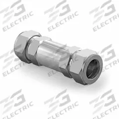 HAM-LET Check Valve: Poppet, Inline Valve Body, 1/8 in Pipe Size, Let-Lok® x Let-Lok®, Let-Lok, FKM (MPN H-400-SS-L-1/8"-25 PSI). Key specifications — Brand: HAM-LET; Seat Material: 316 Stainless Steel.