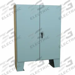 HAMMOND Electrical Enclosure: Steel, 72 in x 60 in x 21 in, NEMA 12, w/Panel, Solid Cover, Hinged (MPN 1422E20F). Key specifications — Brand: HAMMOND; Closure Method: Handle; Knockouts: Not Included.