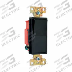 PASS & SEYMOUR Wall Switch: Rocker Switch, Single Pole, Maintained, Black, 120/277V AC, 20 A (MPN 2621BK). Key specifications — Brand: PASS & SEYMOUR; Illuminated: No; Voltage Rating: 120/277V AC.