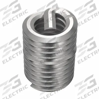 HELI-COIL Helical Insert: Tanged Tang Style, Screw-Locking, M4-0.70 Thread Size, Plain - Screw-Locking Tanged Helical Inserts