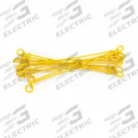 APPROVED VENDOR Bale Ties: PVC Coated, PVC Coated, 16 ga Wire Gauge, 0.062 in Wire Dia, 6 in Lg (MPN 16PVC6-5M-AI1). Key specifications — Number of Loops: Double Loop; Brand: APPROVED VENDOR.