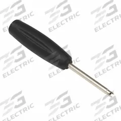 TRU-FLATE Valve Core Extractor: Valve Core Extractor, Steel, 8 1/8 in Overall Lg, 3/4 in Overall Ht (MPN 41-444). Key specifications — Brand: TRU-FLATE; Features: Simplifies Removal of Old Cores; Includes: Plastic Handle; Material: Steel; Product Type: Valve Core Extractor.