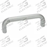 JW WINCO Pull Handle: Threaded Holes, Aluminum, Silver, 4.41 in Mounting Hole Center to Center (MPN 20W112B79T/3T). Key specifications — Screw Size: 1/4"-20; Brand: JW WINCO; Color: Silver.