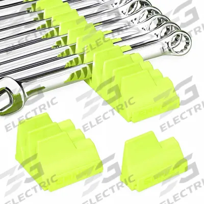 ERNST MANUFACTURING Modular Wrench Organizer for Drawer: Yellow, 2 1/4 in Overall Wd - Wrench Rolls & Racks