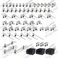 TRITON PRODUCTS Pegboard Kit: 60 Hooks, Locking Clip, Surface, Stainless Steel (MPN SSLH3-Kit). Key specifications — attr38463: Surface; attr38449: Brushed; attr38447: Stainless Steel; attr38464: Locking Clip; attr38446: TRITON PRODUCTS.