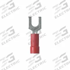 PANDUIT StrongHold(TM) EV18-6FB-Q Loose Piece Forks: Red, Vinyl, #6 Stud Size, Std Fork, 600 V. Key specifications — Barrel Style: Funnel Entry; Manufacturer Part Number: EV18-6FB-Q; Brand: PANDUIT; Series: EV18.
