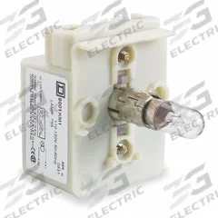 SCHNEIDER ELECTRIC Lamp Module: 30 mm Size, Clear, Incandescent, 230 V AC Rating, Transformer (MPN 9001KM7). Key specifications — Compatible Operator: Selector Switch; Compatible with Series: 9001K; Terminal Connection Type: Screw Clamp Terminals; Brand: SCHNEIDER; Manufacturer Part Number: 9001KM7; Includes Bulb: Bulb Included.