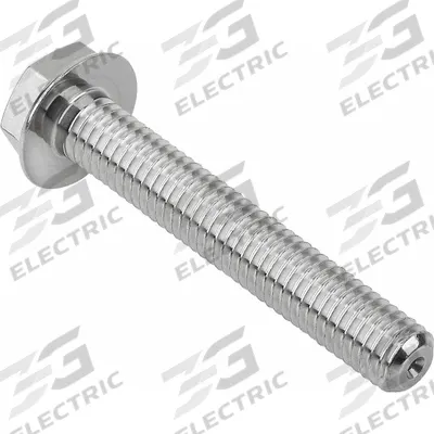 KIPP Hygienic Hex Head Screw: Stainless Steel, Fully Threaded, M16, 50 mm Fastener Lg - Hygienic Flanged Hex Head Screws