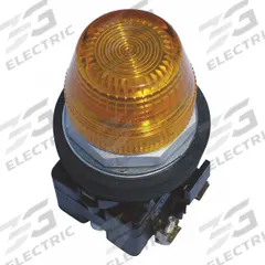EATON Pilot Light: 30 mm Panel Mounting Size, Yellow, LED, 120 V AC Max Volt Rating (Supply) (MPN HT8HBYL1). Key specifications — Series: HT800; Brand: EATON; Includes Push-To-Test: No Push-To-Test Included.
