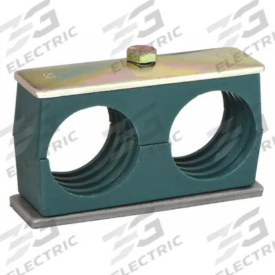 ZSI Vibration-Dampening Beta Clamp: Ribbed Bore, Steel Clamp, Polypropylene Cushion - Vibration-Dampening Textured Core Beta Clamps