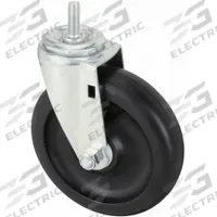 APPROVED VENDOR Stem Caster: Swivel, 5 in Wheel Dia., 1 1/4 in Wheel Wd, Polyolefin, 1 in Stem Lg (MPN 32J865). Key specifications — Brand: APPROVED VENDOR; Thread Size: 3/8"-16; Roll Up: Swivel.