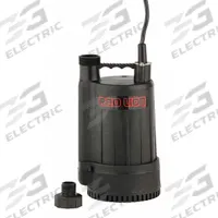 RED LION Plug-In Utility Pump: 1/6 hp, 1/8 in Max. Dia. Solids, Continuous Duty, 115V AC, Plastic (MPN 14942731). Key specifications — Shaft Seal Material: Carbon/Ceramic; Impeller Material: Glass Fiber Reinforced Plastic; Includes: 3/4 in GHT; Rated Voltage: 115V AC; Volute Material: Plastic; Brand: RED LION.