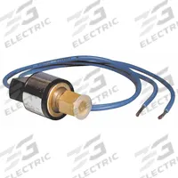 Pressure Switch: Low Limit, Auto Reset, 75 psi to 75 psi, Open on Fall, SPST, 1/4 in Female Flare (MPN SLP75100). Key specifications — Brand: SUPCO; Manufacturer Part Number: SLP75100; Contact Form: SPST; Rated Voltage: 24V AC; Switch Action: Open on Fall; Pressure Set Point: 75 psi to 75 psi.