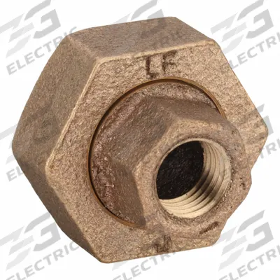 APPROVED VENDOR Metal Pipe Straight: Union, 1/4 in x 1/4 in, Brass, 200 psi - Low-Pressure Threaded Pipe Fittings