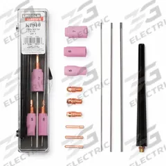 LINCOLN ELECTRIC TIG Torch Consumables Kit: For 20 Series (MPN KP510). Key specifications — Brand: LINCOLN ELECTRIC; Manufacturer Part Number: KP510; Kit Includes: Collet.