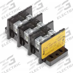 BUSSMANN Power Distribution Block: Open, Lug, Lug, 14 AWG – 2/0 AWG For Line Side Wire Sizes (MPN 16021-3). Key specifications — attr1361688: Surface; attr1308686: BUSSMANN; attr1361672: Aluminum.