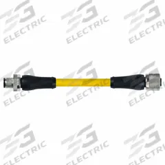 Cordset: M12 Male Straight X M12 Female Straight, 4 Pins, Yellow, TPE, 10 m Cable Lg (MPN 7700-P4141-U0C1000). Key specifications — Cable Jacket Color: Yellow; End 1 Gender: Male; End 1 Mounting Orientation: Straight; End 2 Gender: Female; End 2 Mounting Orientation: Straight; End 2 Connection Type: M12; IP Rating: IP65; Brand: MURRELEKTRONIK.