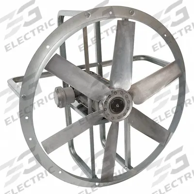 Dayton Ring Exhaust Fan: 30 in Blade, 3/4 hp, Totally Enclosed Fan Cooled, 115/208-230V AC - Hazardous Location Ring Exhaust Fans