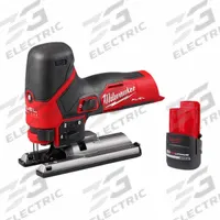 MILWAUKEE Jigsaw Kit: Barrel Grip, T-Shank, Orbital Stroke, 3,000 stroke/min Stroke Rate - Max, M12™ (MPN 2545-20, 48-11-2425). Key specifications — attr1170165: Barrel Grip; attr1170166: T-Shank; attr1170167: Orbital; attr1170168: Brushless.